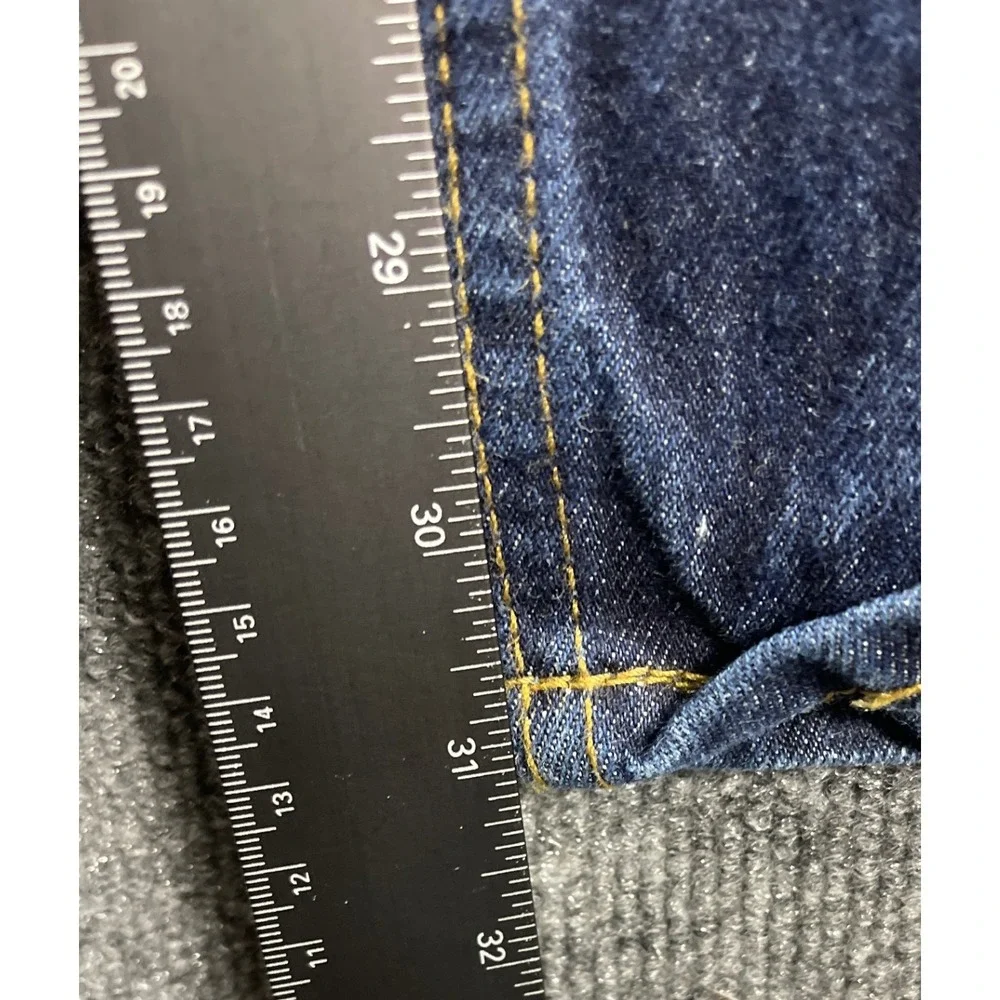 Levi's 505 Mens W29 L32 Regular‎ Fit Dark Wash Blue Denim Jeans